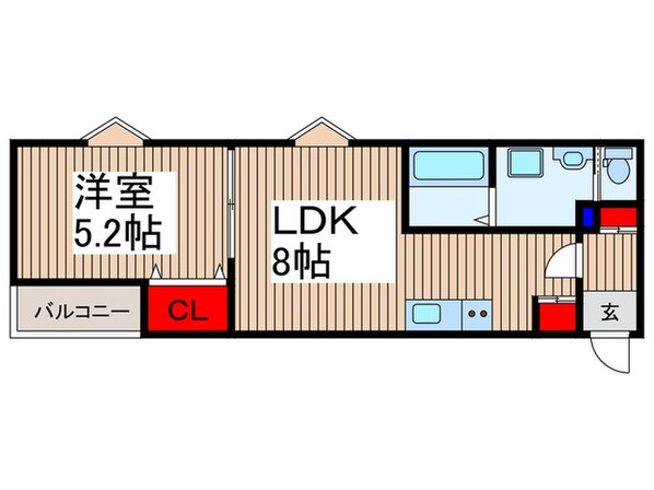 MELDIA小手指の物件間取画像